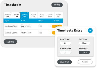 Submit Timesheets via Mobile