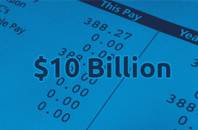 $10 billion Total Payrolls Processed